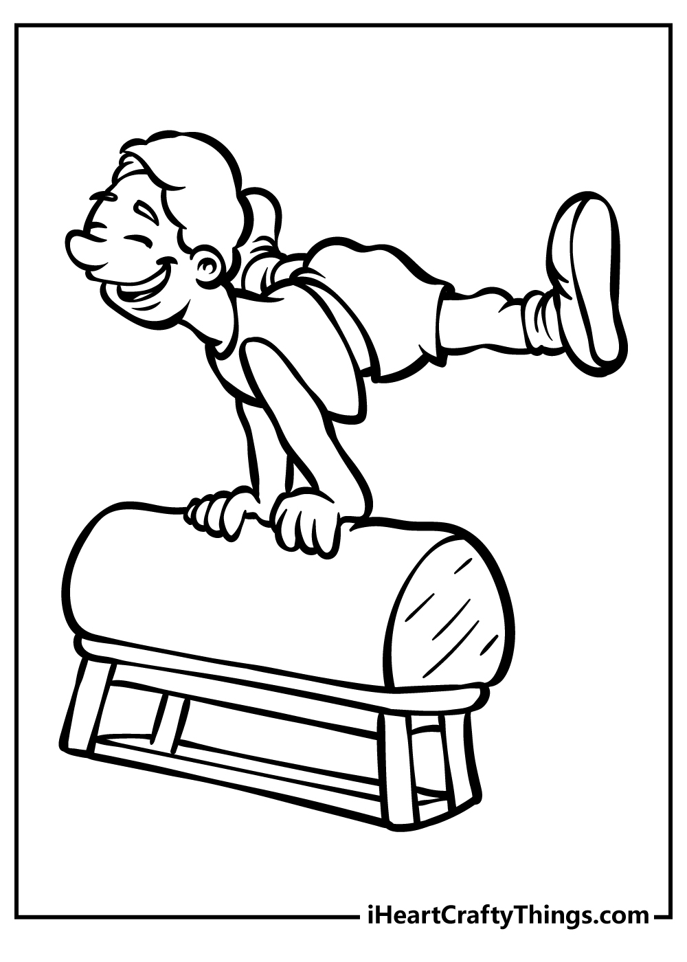 Gymnastics coloring pages free printables