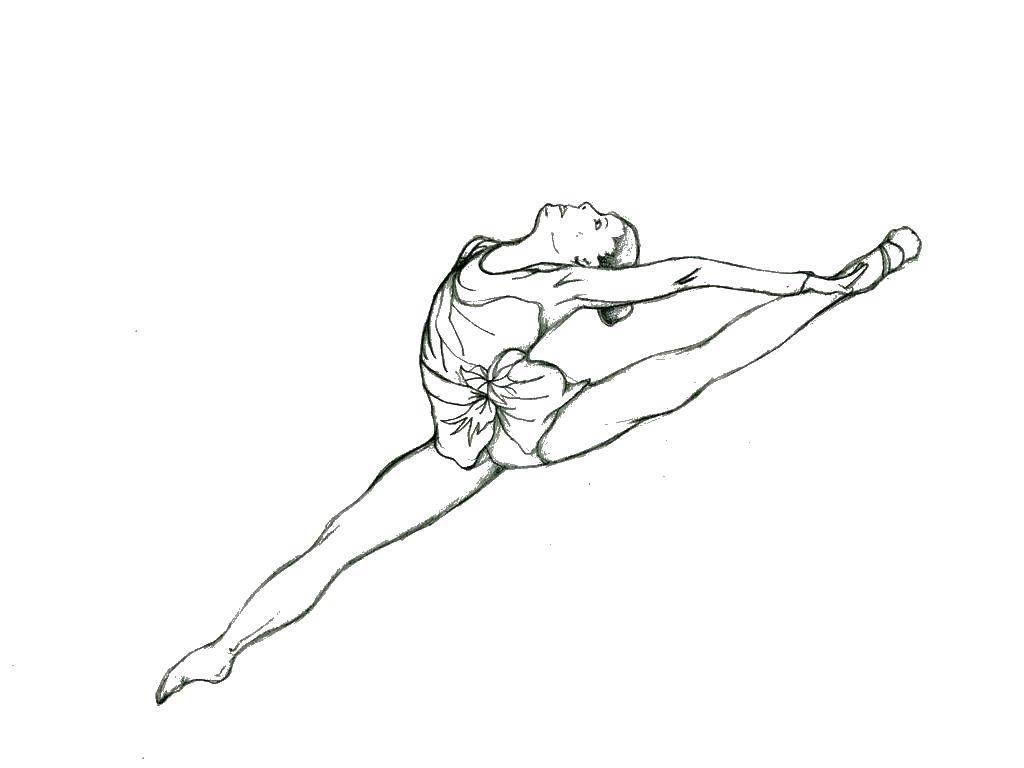 Online coloring pages coloring page gymnastics gymnastics download print coloring page