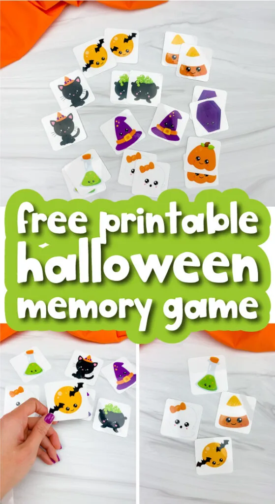 Free printable halloween matching game for kids