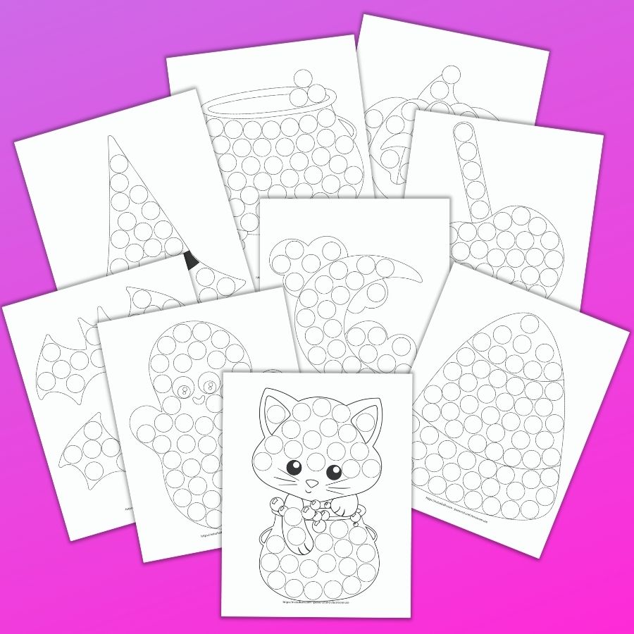 Free halloween dot marker printables no
