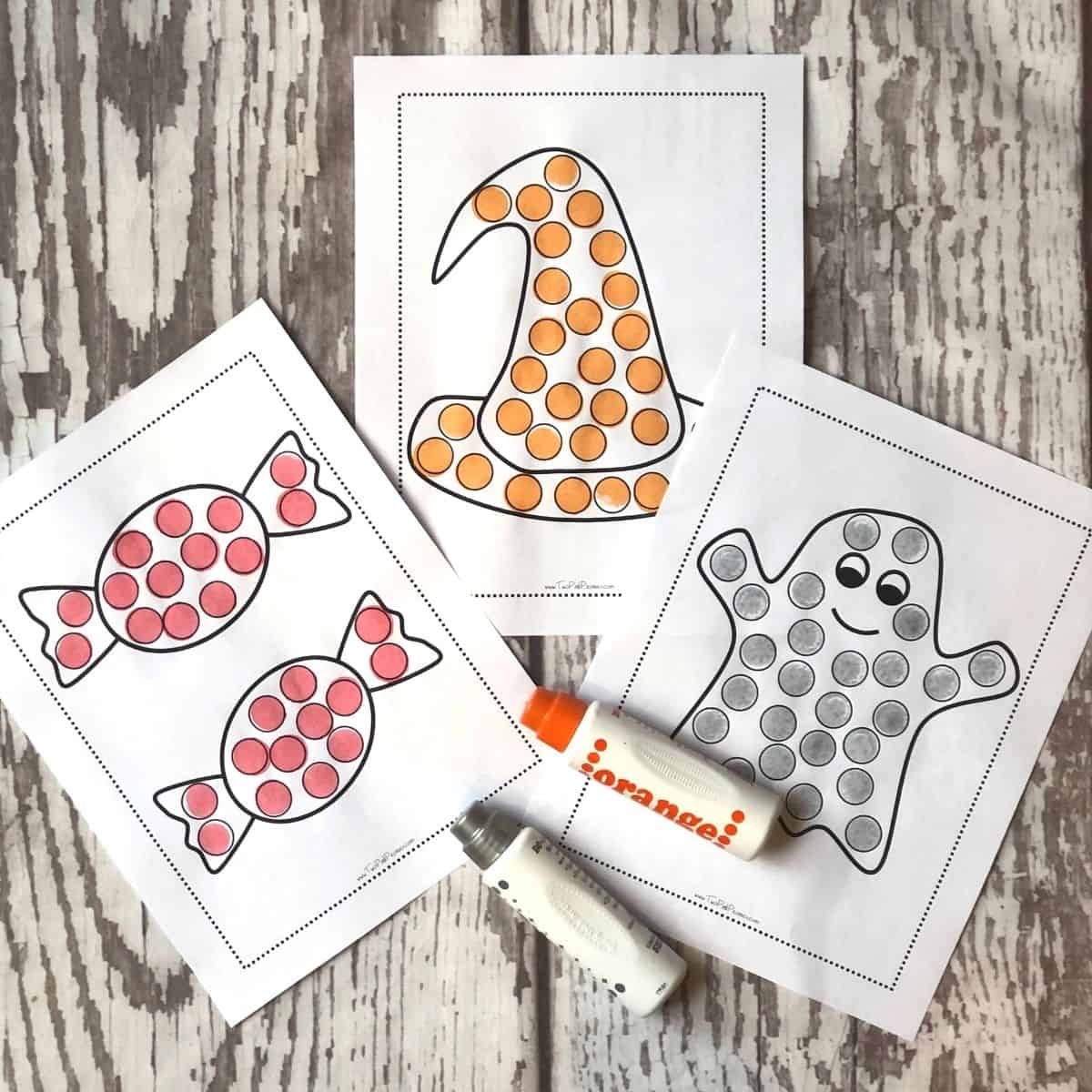 Halloween dot marker printables totally free with instant download