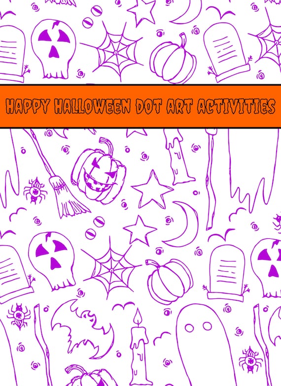 Halloween dot art activities