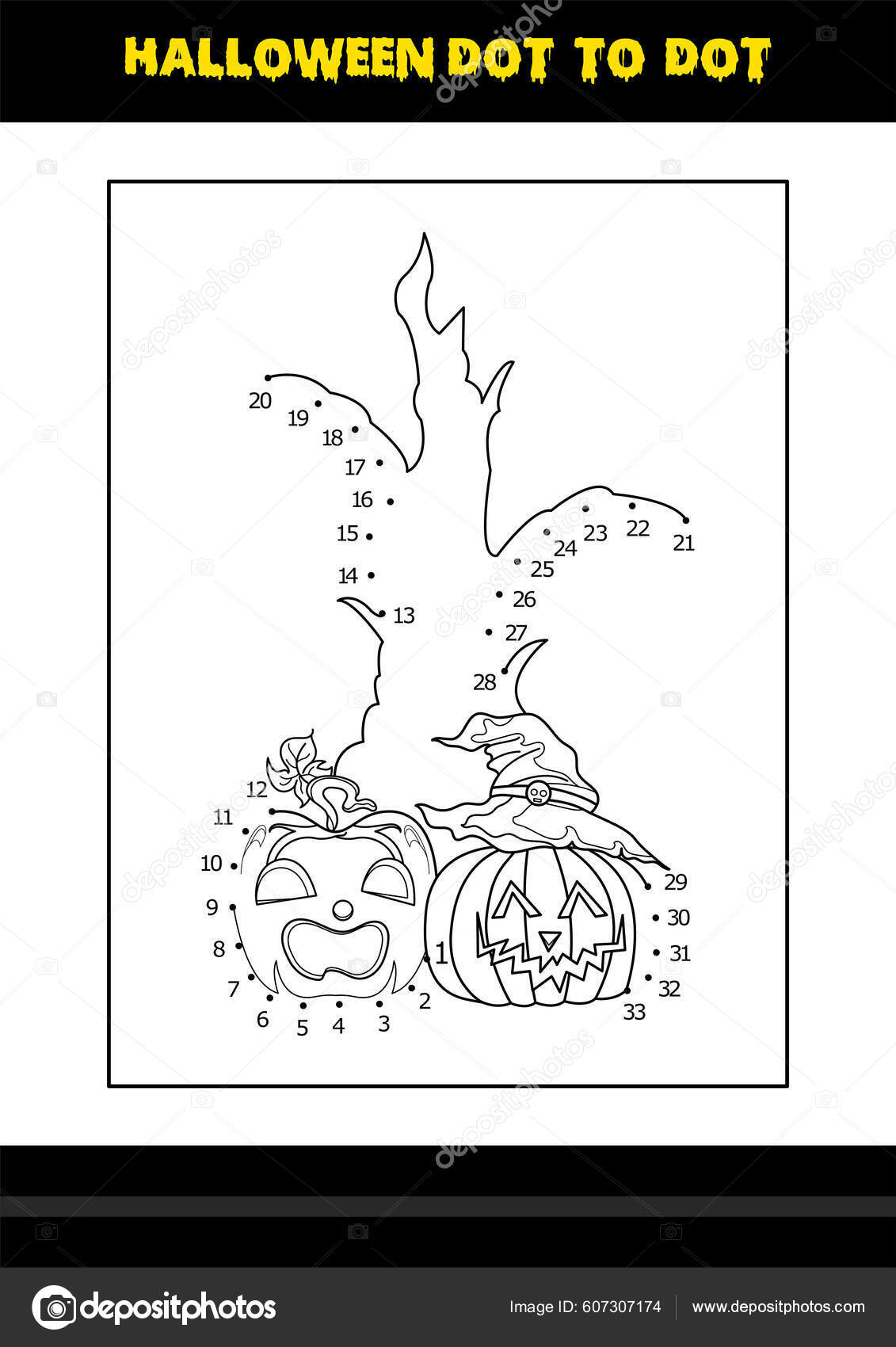 Halloween piste piste vãritys sivu lapsille line art vãritys sivu â kuvapankkivektori nipunkundu