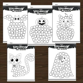 Halloween dot art dot painting dot maker bingo dauber hand control skills vol