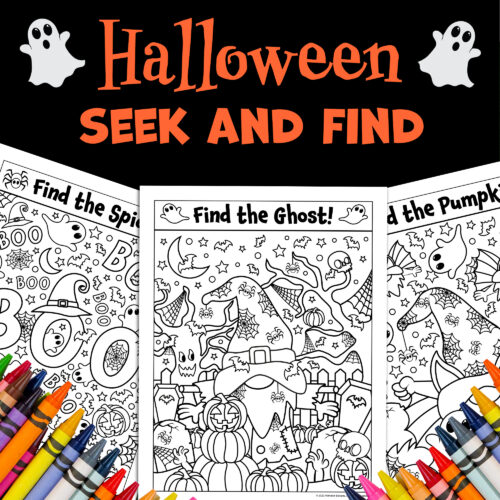 Halloween coloring pages seek and find hidden objects i spy fall made by teachers