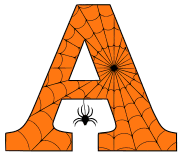 Halloween font printable letters numbers and alphabet clipart â diy projects patterns monograms designs templates