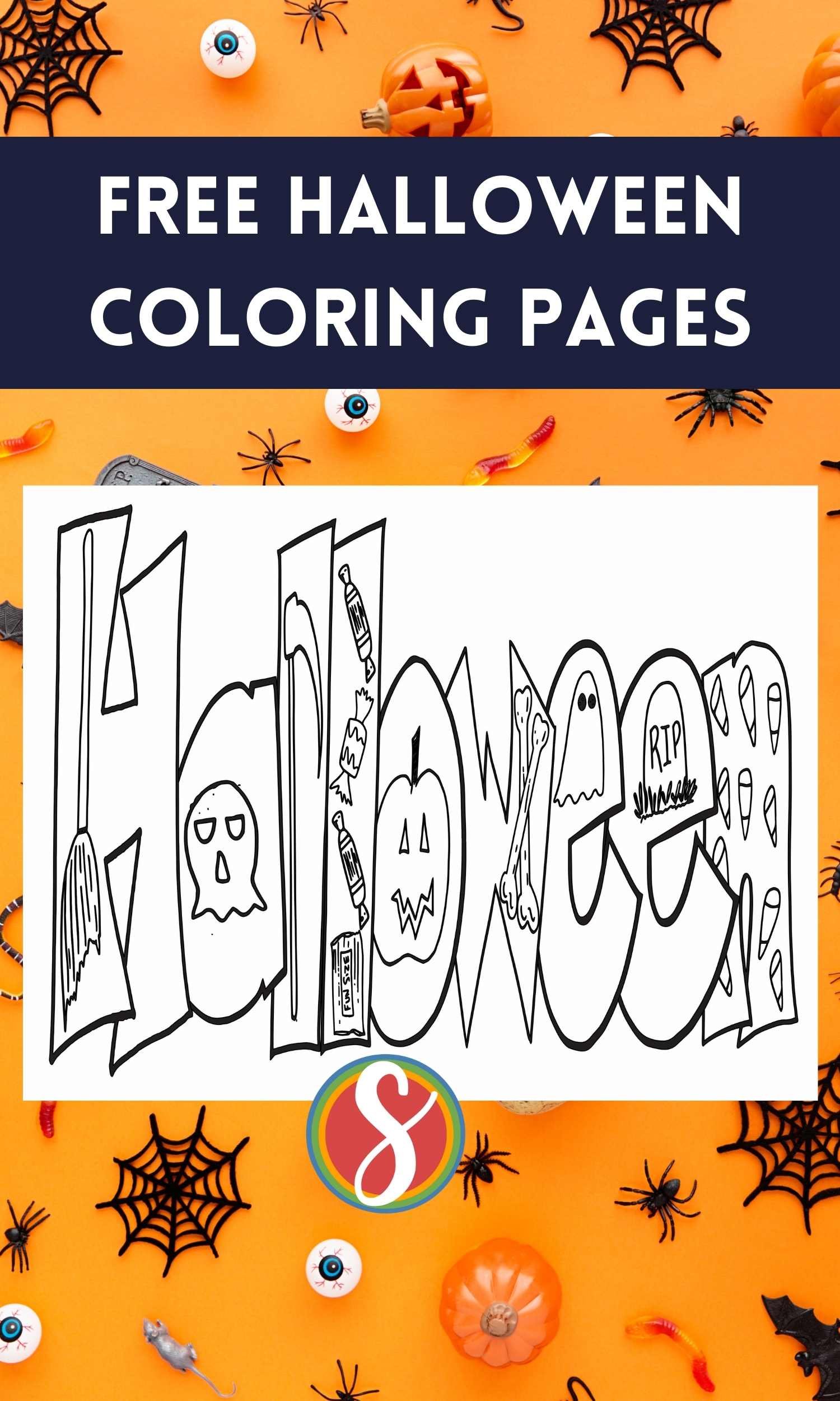 Free halloween coloring pages â stevie doodles