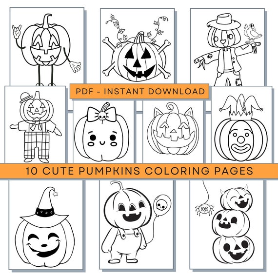 Pumpkins coloring pages pumpkins pdf pumpkins printables cute pumpkin coloring pages halloween activity sheets halloween coloring pages