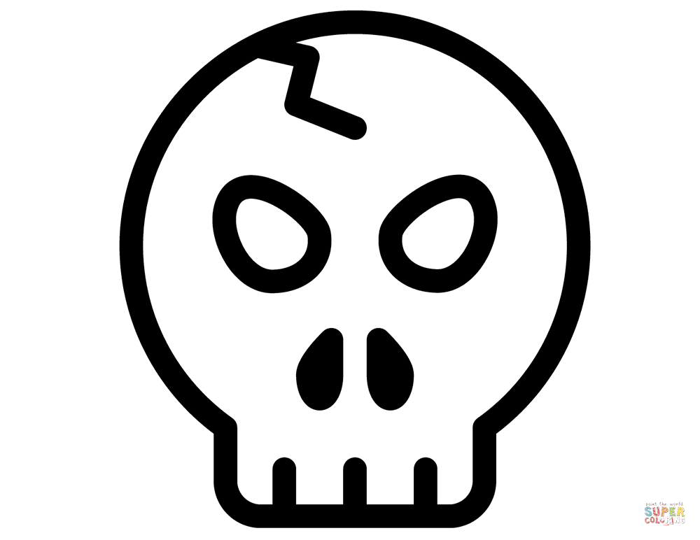 Halloween skull coloring page free printable coloring pages