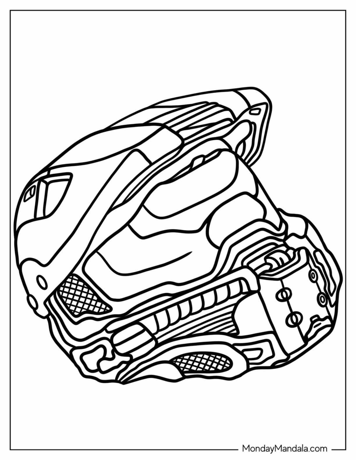 Halo coloring pages free pdf printables