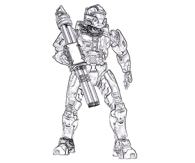 Free printable halo coloring pages for kids