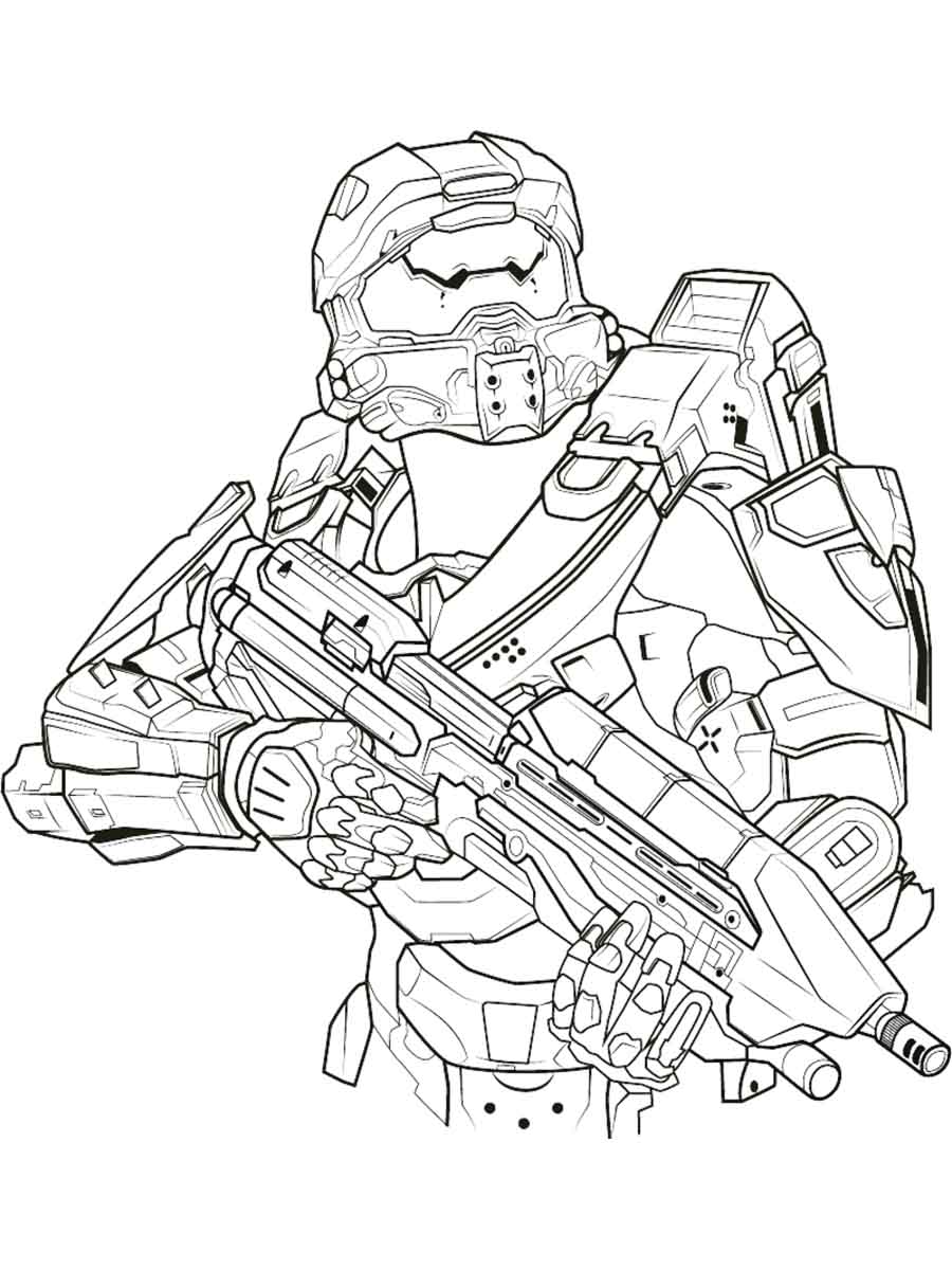 Halo coloring pages