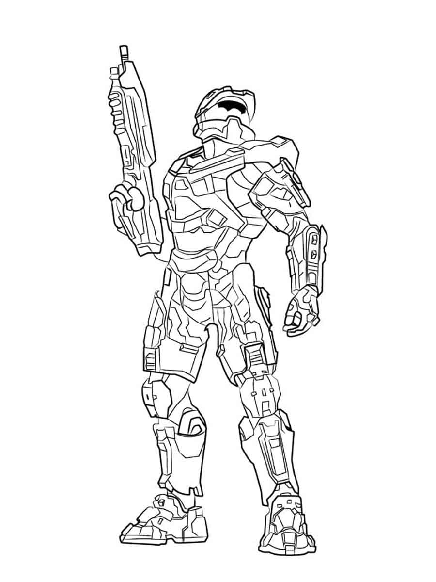 Halo coloring pages