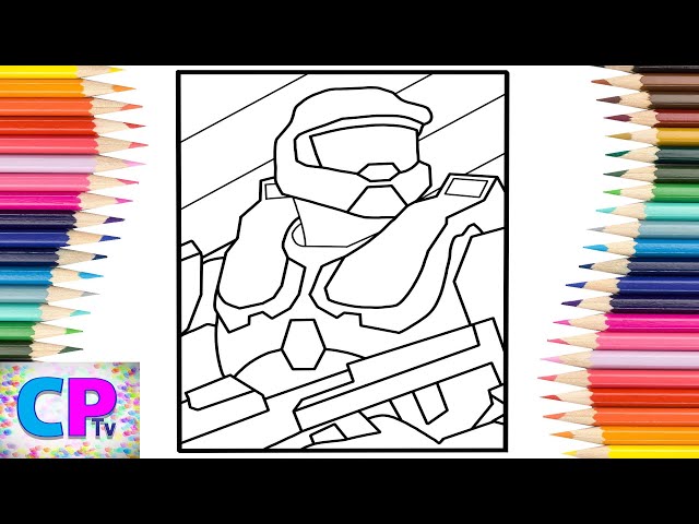 Halo infinite pc gae coloring pagesrd prototype