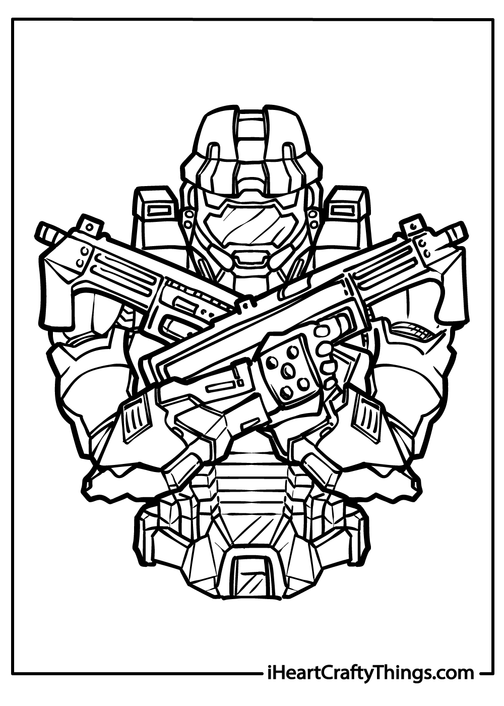 Halo coloring pages free printables