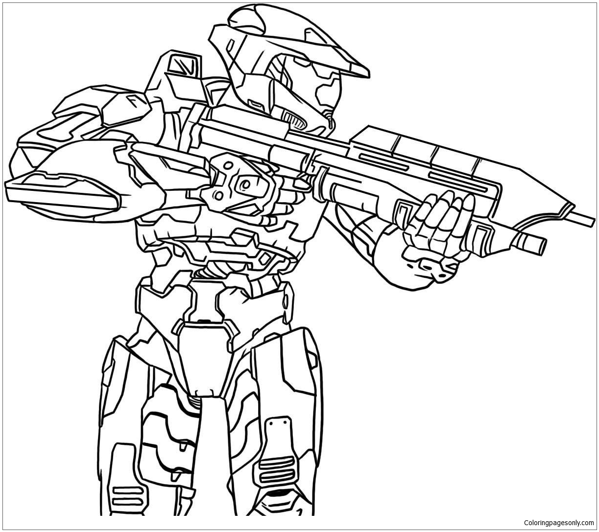 Halo coloring pages