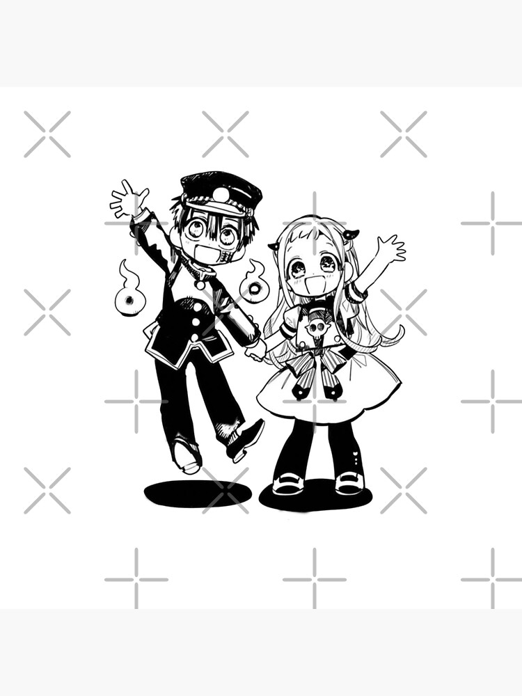 Nene yashiro and hanako kun jibaku shounen hanako kun art board print by dls