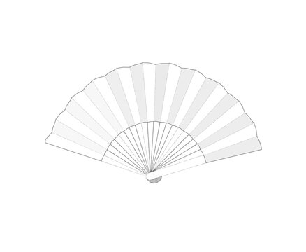 Hand fan template images â browse photos vectors and video