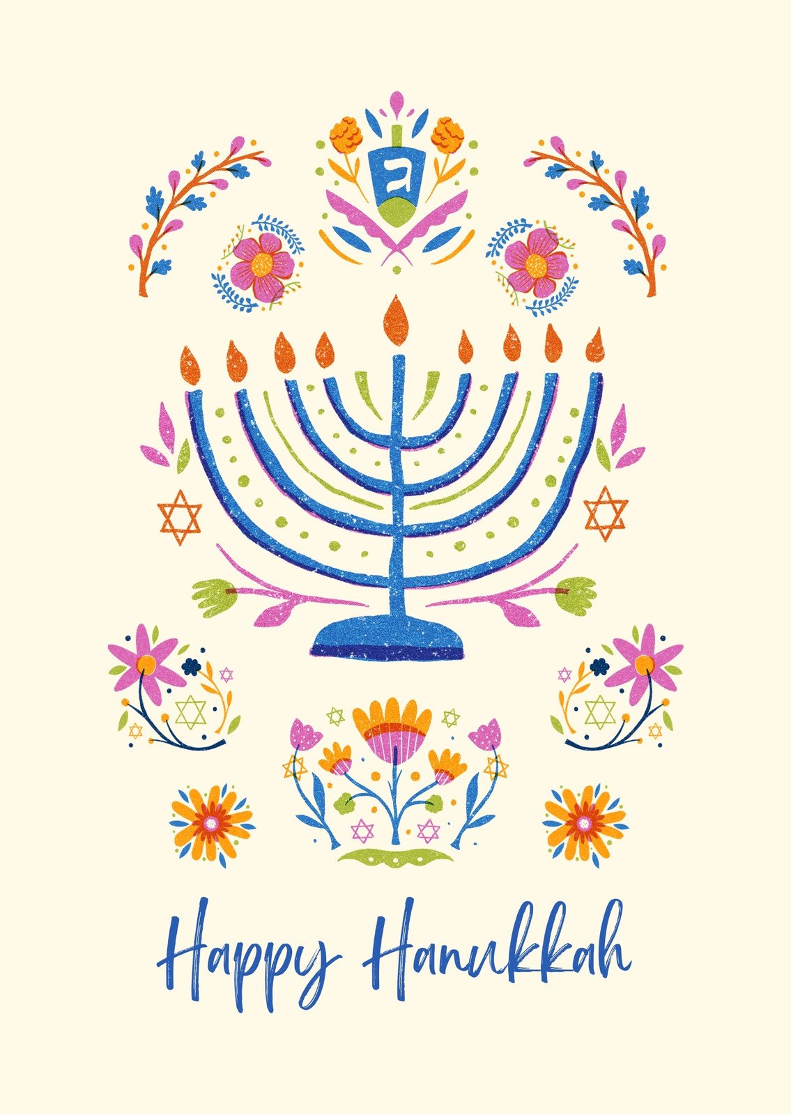 Free printable customizable hanukkah card templates