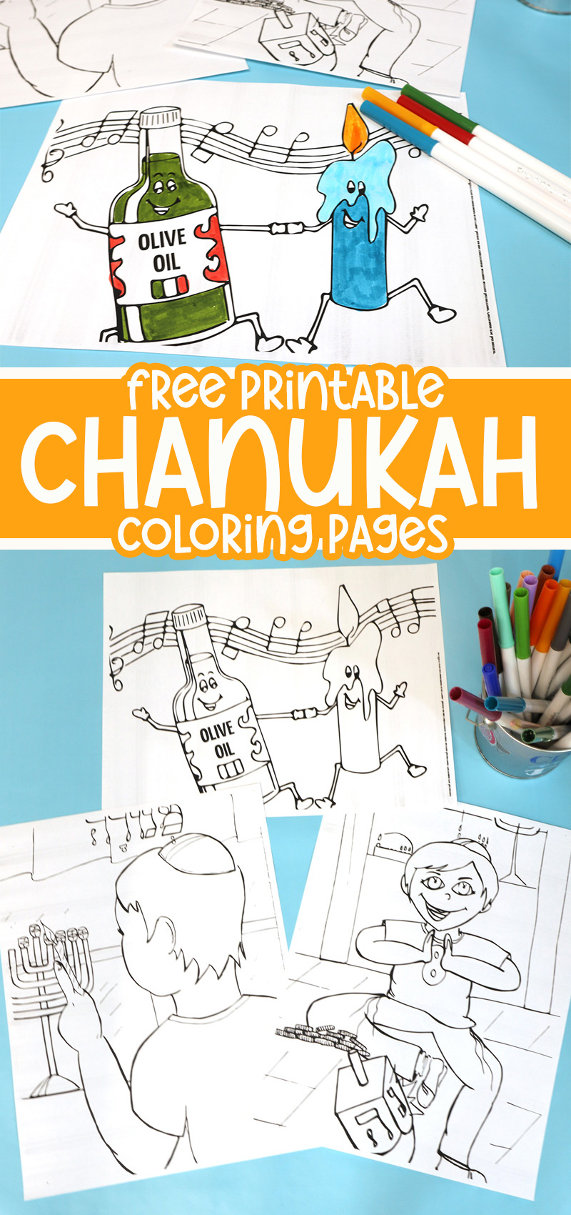 Chanukah coloring pages
