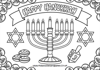 Happy hankah detailed sheet