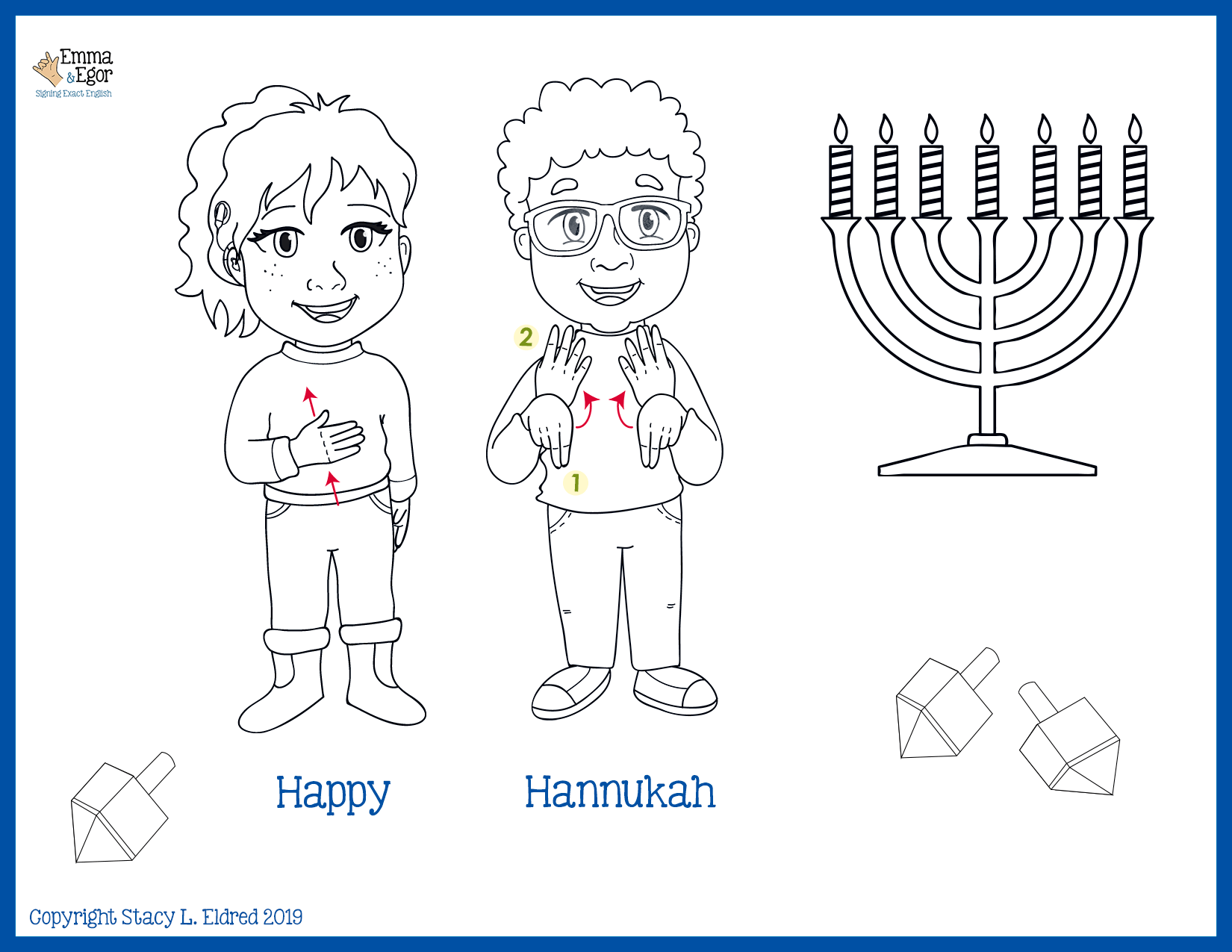 How to sign christmas hanukkahemma and egor see