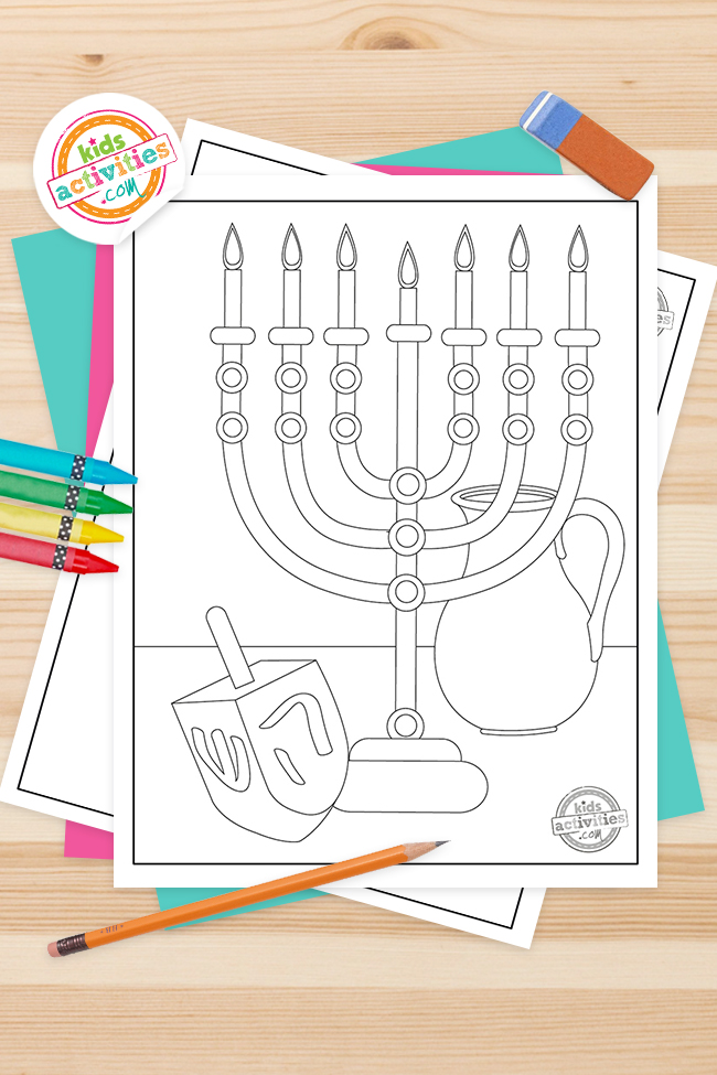 Free printable hanukkah coloring pages kids activities blog