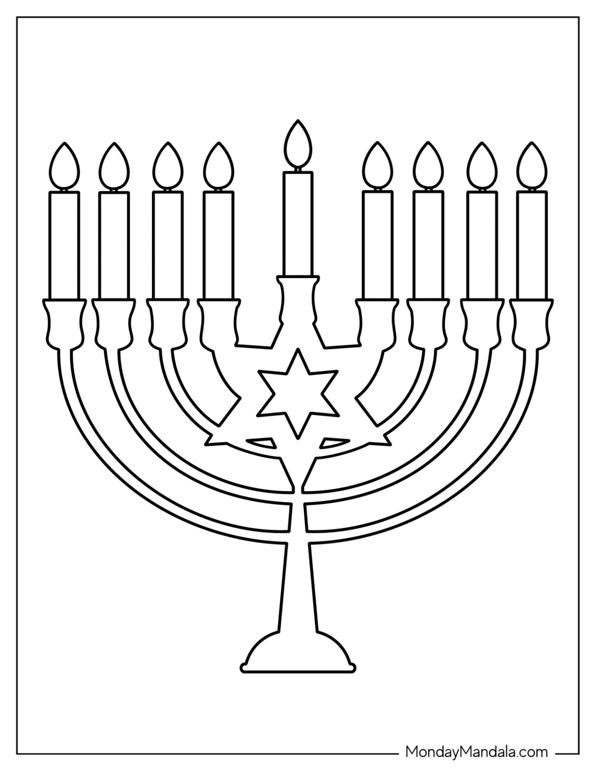 Hanukkah coloring pages free pdf printables