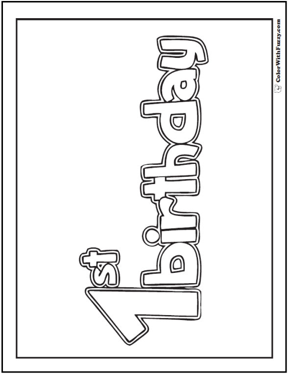 Birthday coloring pages â printable and digital coloring pages