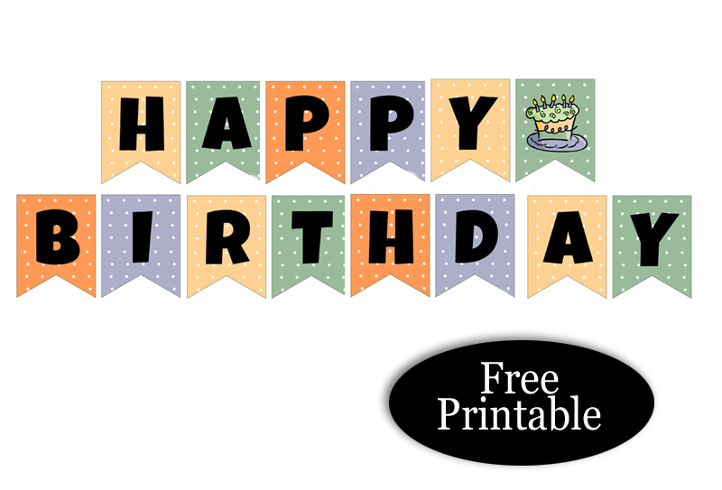 Free printable cute happy birthday banners boy girl