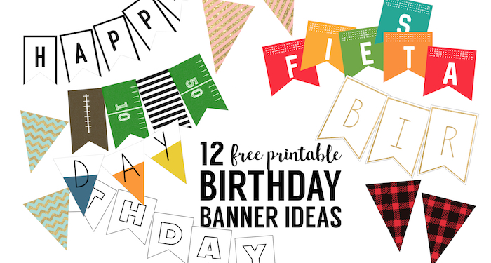 Free printable birthday banner ideas