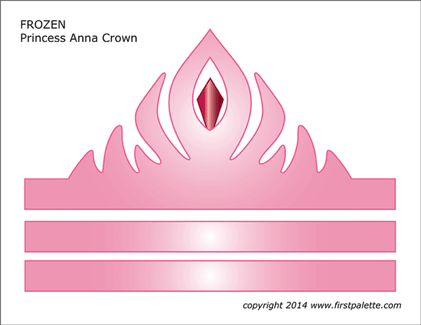 Frozen princess crown templates free printable templates coloring pages