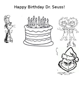 Dr seuss coloring sheet by sixth grade scholars tpt