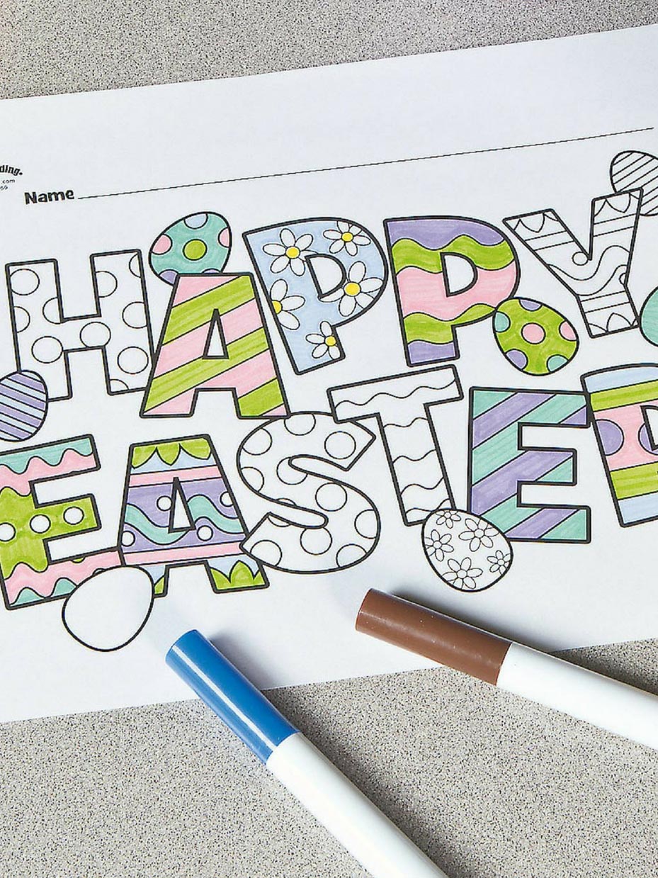 Free printable easter coloring pages