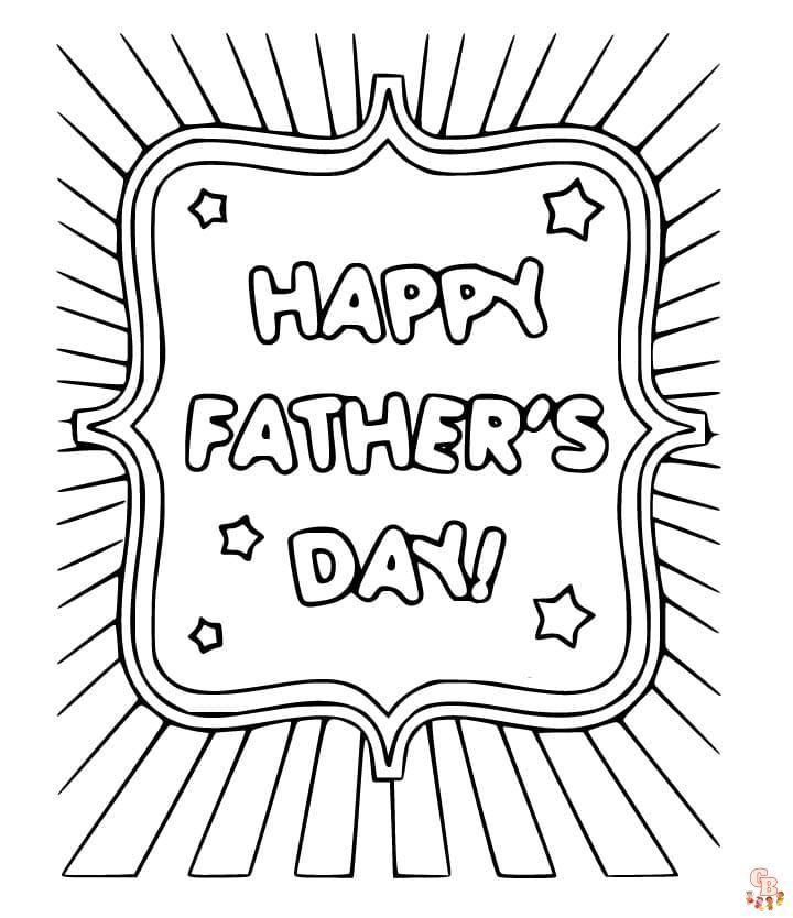 Happy fathers day coloring pages free printable sheets for kids