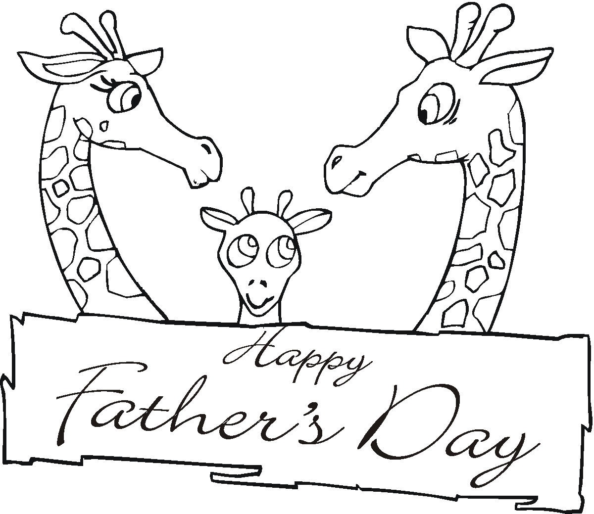 Fathers day coloring pages