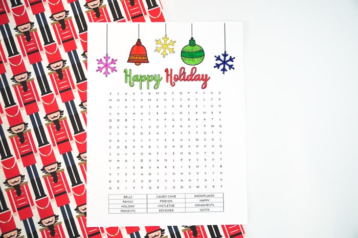 Free printable happy holiday coloring pages
