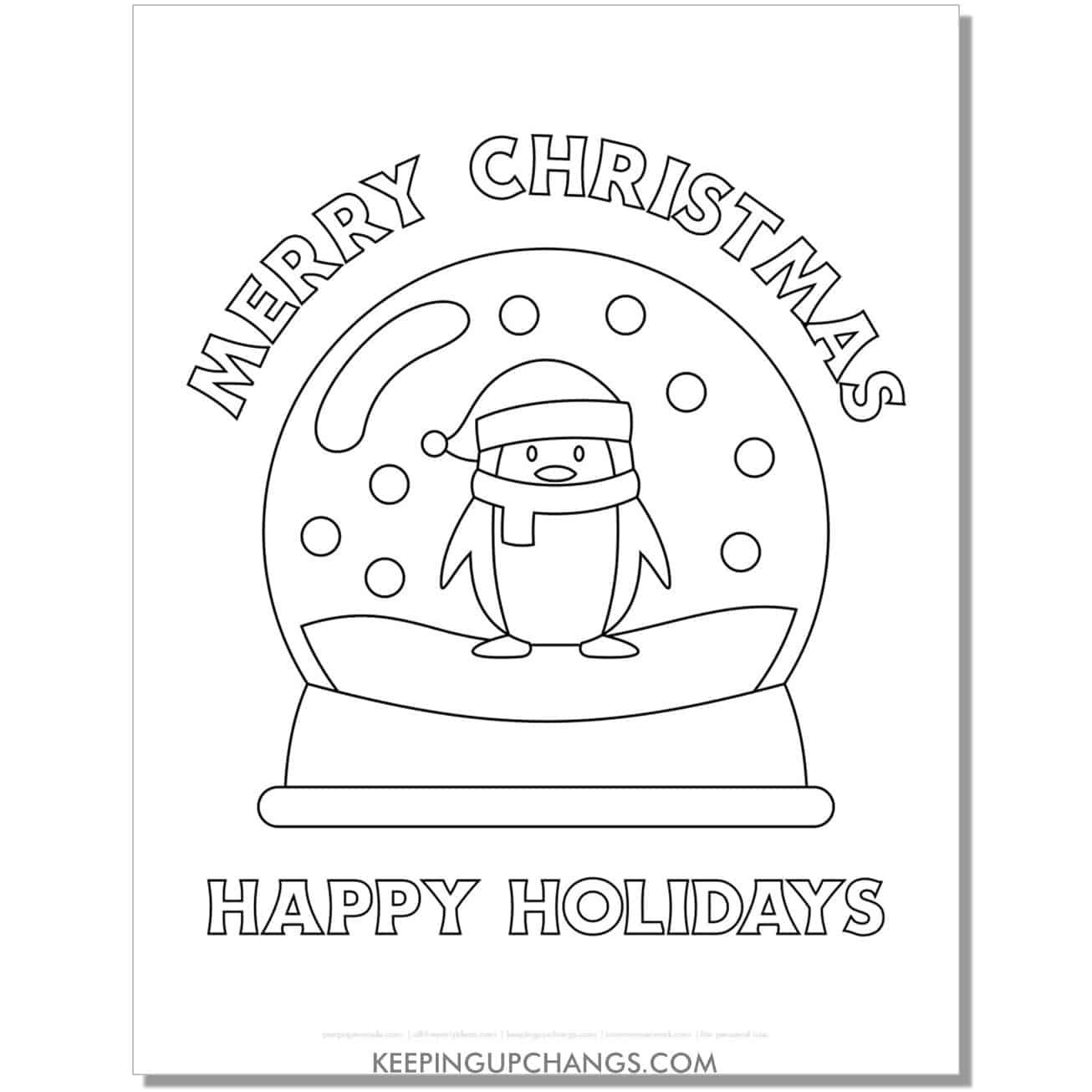 Free happy holidays coloring pages sheets popular printables