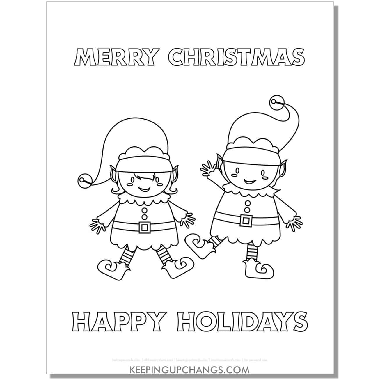 Free happy holidays coloring pages sheets popular printables
