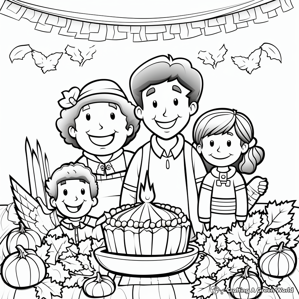 Happy thanksgiving sign coloring pages