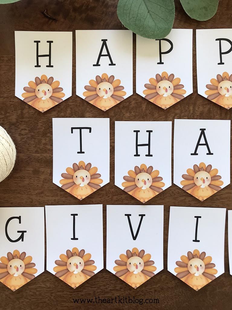 Happy thanksgiving banner free printable thanksgiving banner free thanksgiving printables thanksgiving alphabet