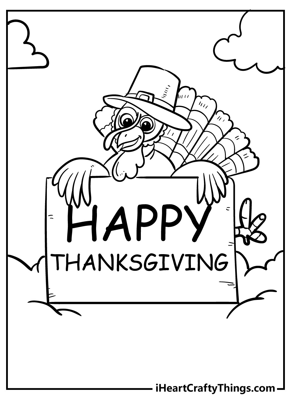 Thanksgiving present coloring pages free printables