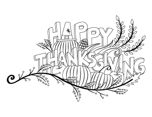 Free printable thanksgiving coloring pages