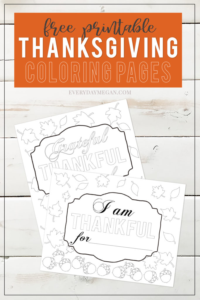 Free printable thanksgiving coloring pages