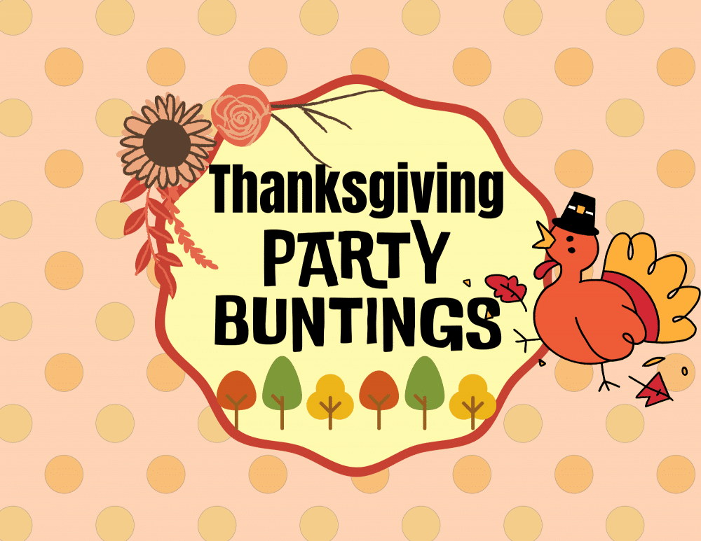 Printable thanksgiving banner