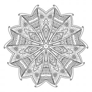 Difficult mandalas for adults
