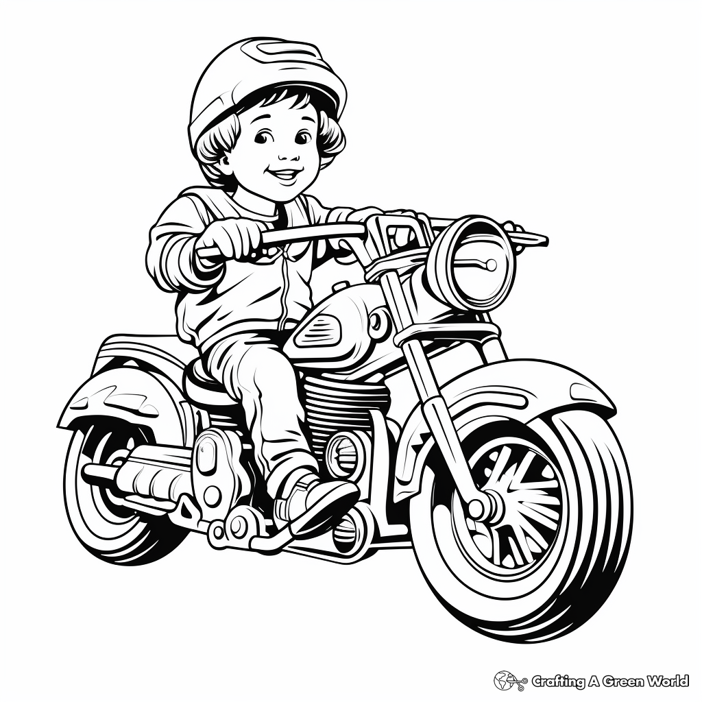 Motorcycle coloring pages