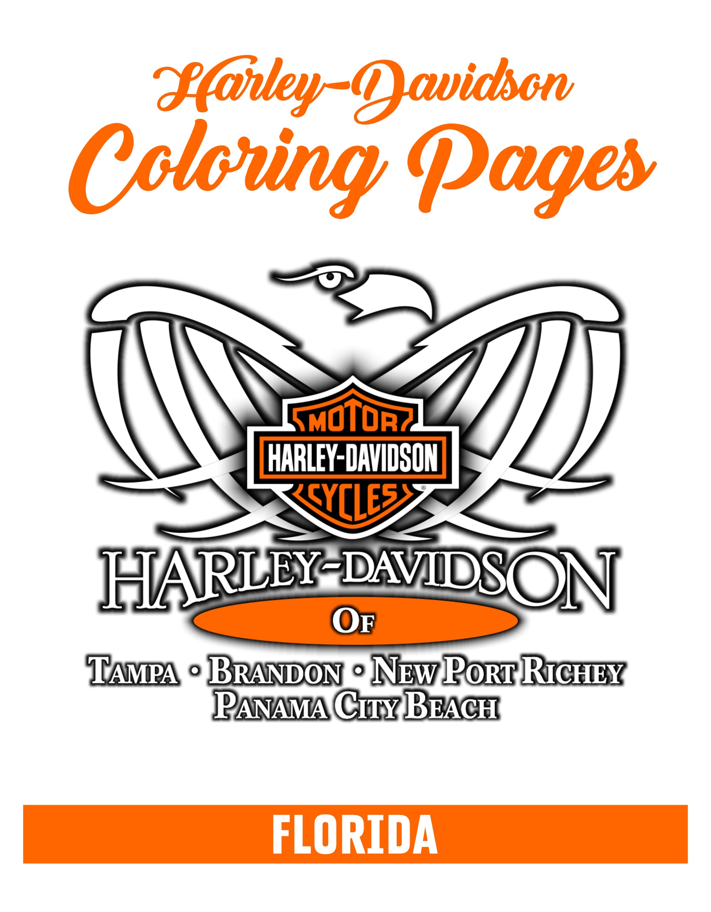 Harley coloring pages for kids h