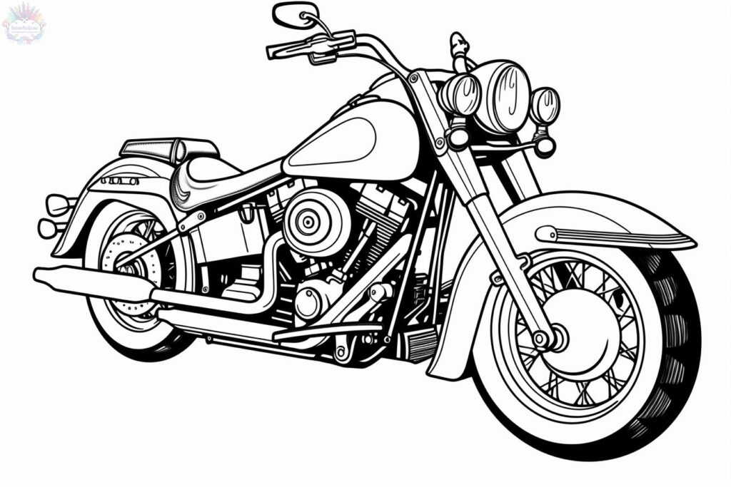 Motorcycle coloring pages