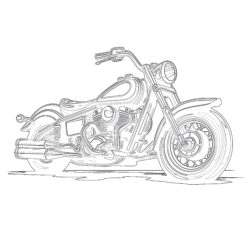 Motorcycles coloring pages